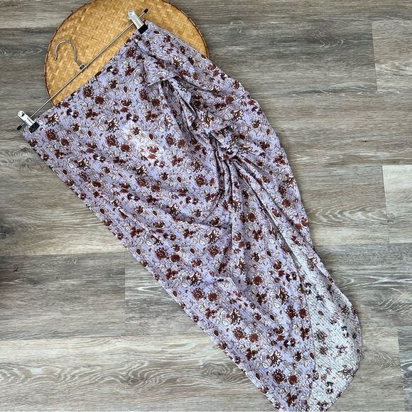 Nwt veronica beard hazel skirt in lavender multi floral women’s size M - Picture 4 of 10